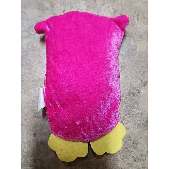 National Prize & Toys Pink White Owl Plush 6" 2021 Stuffed Toy Animal Big Eyes - Picture 3 of 5